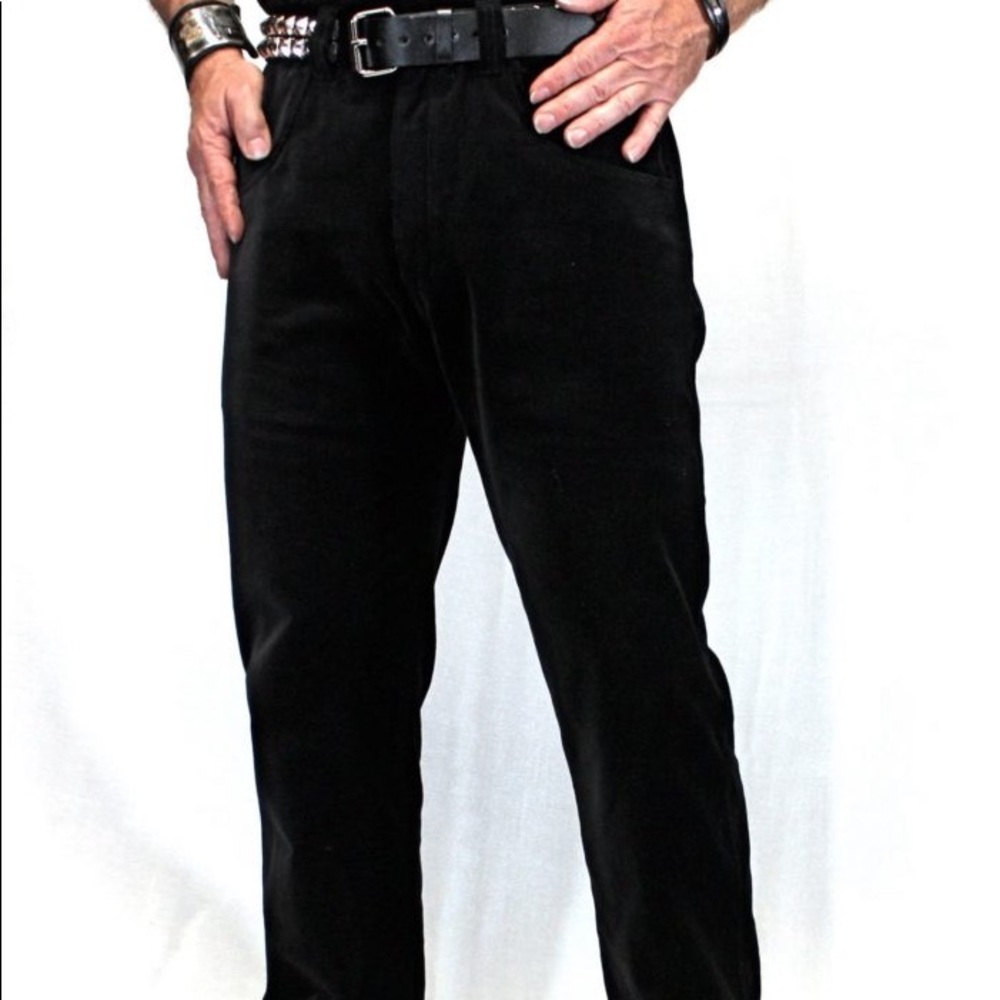 Shrine of Hollywood black velvet goth pants